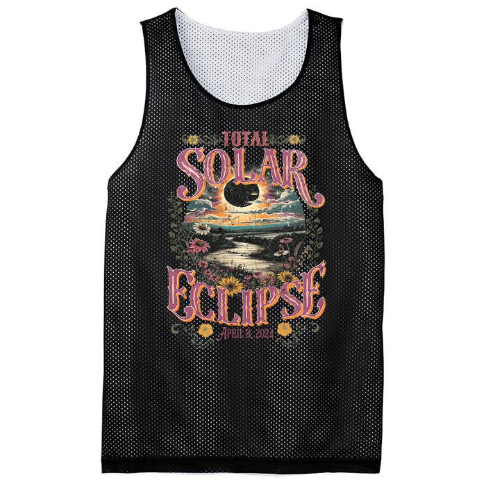 Groovy Total Solar Eclipse April 8 2024 Astronomy Souvenir Mesh Reversible Basketball Jersey Tank