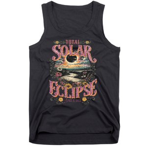 Groovy Total Solar Eclipse April 8 2024 Astronomy Souvenir Tank Top