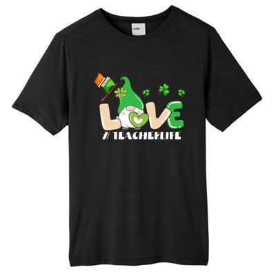 Gnome Teacher St Patricks Day Love Teachers Life Shamrock Premium Tall Fusion ChromaSoft Performance T-Shirt