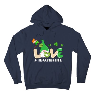 Gnome Teacher St Patricks Day Love Teachers Life Shamrock Premium Hoodie