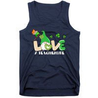 Gnome Teacher St Patricks Day Love Teachers Life Shamrock Premium Tank Top