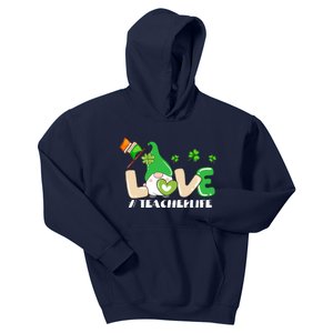 Gnome Teacher St Patricks Day Love Teachers Life Shamrock Premium Kids Hoodie