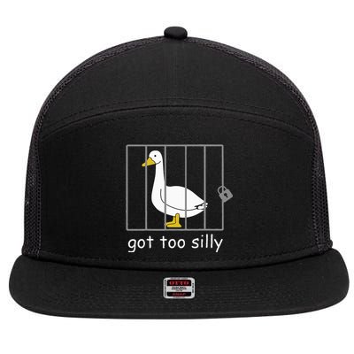 Got Too Silly Women Silly Goose 7 Panel Mesh Trucker Snapback Hat