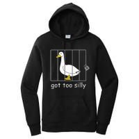 Got Too Silly Women Silly Goose Women's Pullover Hoodie