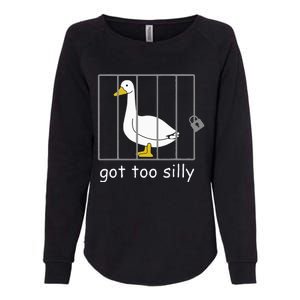 Got Too Silly Women Silly Goose Womens California Wash Sweatshirt