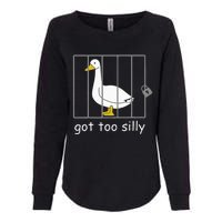 Got Too Silly Women Silly Goose Womens California Wash Sweatshirt