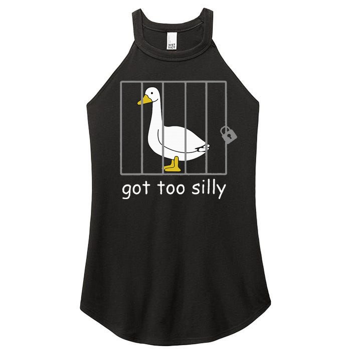 Got Too Silly Women Silly Goose Women's Perfect Tri Rocker Tank