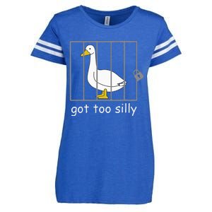 Got Too Silly Women Silly Goose Enza Ladies Jersey Football T-Shirt