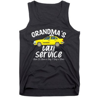 Grandma's Taxi Service Funny Grandparent Gift From Tank Top