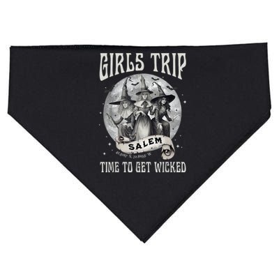 Girls Trip Salem Retro Salem 1692 They Missed One Witch USA-Made Doggie Bandana