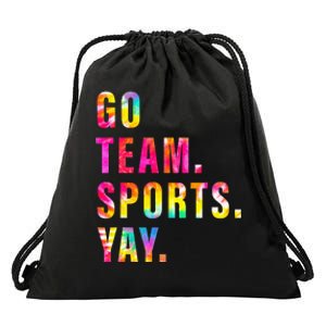 Go team Sports Yay Sports and Games Team  Drawstring Bag