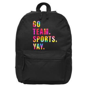 Go team Sports Yay Sports and Games Team  16 in Basic Backpack