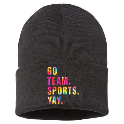 Go team Sports Yay Sports and Games Team  Sustainable Knit Beanie