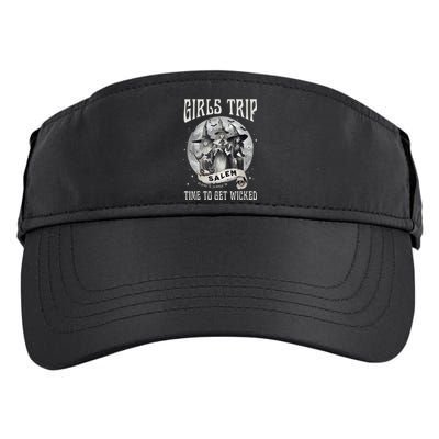 Girls Trip Salem Retro Salem 1692 They Missed One Witch Adult Drive Performance Visor