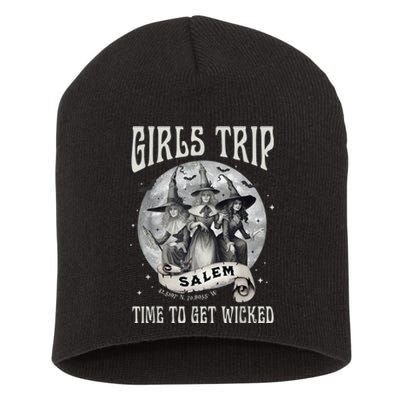 Girls Trip Salem Retro Salem 1692 They Missed One Witch Short Acrylic Beanie