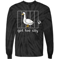 Got To Silly Funny Silly Goose In Jail Tie-Dye Long Sleeve Shirt