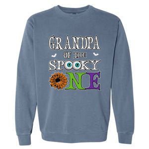 Grandpa The Spooky One 1st Birthday Halloween Theme Matching Garment-Dyed Sweatshirt