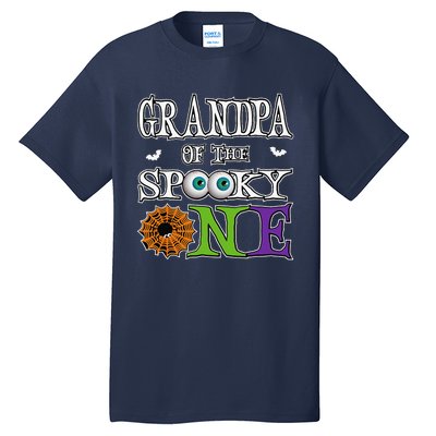 Grandpa The Spooky One 1st Birthday Halloween Theme Matching Tall T-Shirt