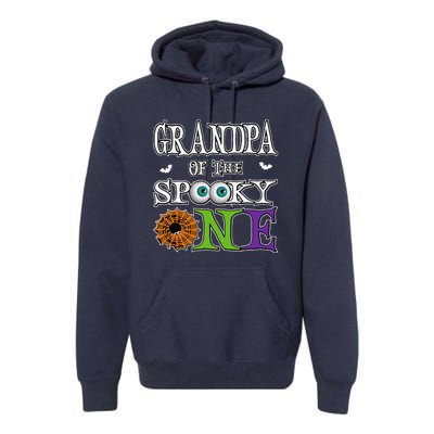 Grandpa The Spooky One 1st Birthday Halloween Theme Matching Premium Hoodie