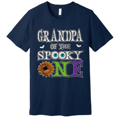 Grandpa The Spooky One 1st Birthday Halloween Theme Matching Premium T-Shirt