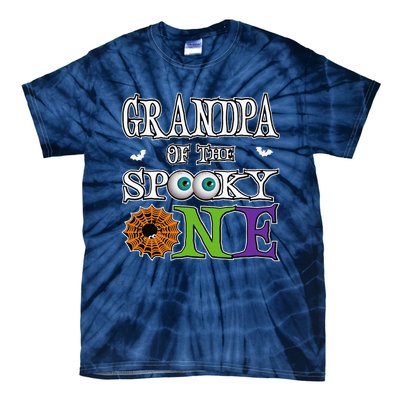 Grandpa The Spooky One 1st Birthday Halloween Theme Matching Tie-Dye T-Shirt