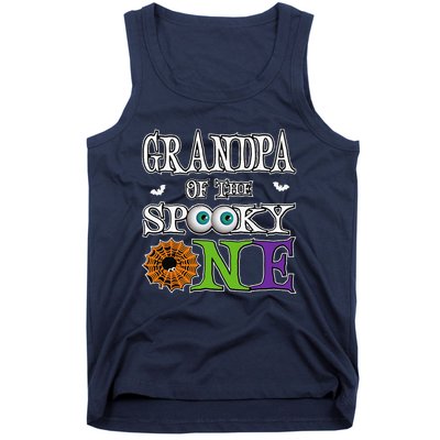 Grandpa The Spooky One 1st Birthday Halloween Theme Matching Tank Top