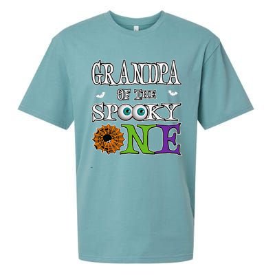 Grandpa The Spooky One 1st Birthday Halloween Theme Matching Sueded Cloud Jersey T-Shirt