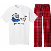 Got Too Silly Funny Goose Police Pajama Set