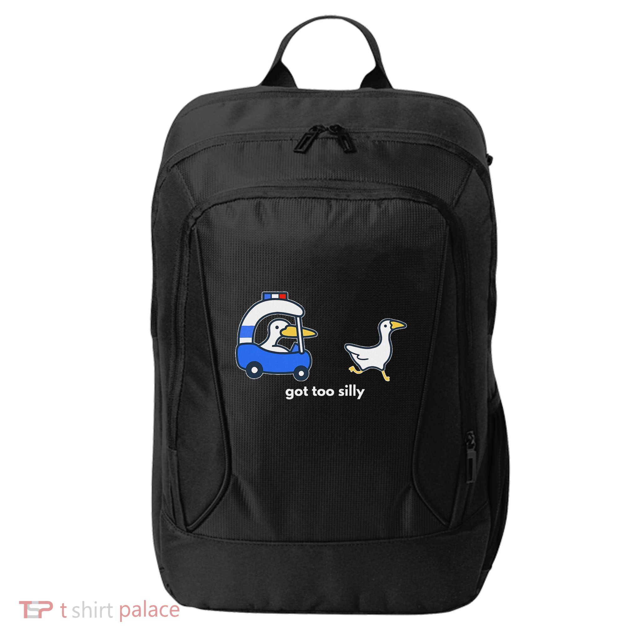 Got Too Silly Funny Goose Police City Backpack