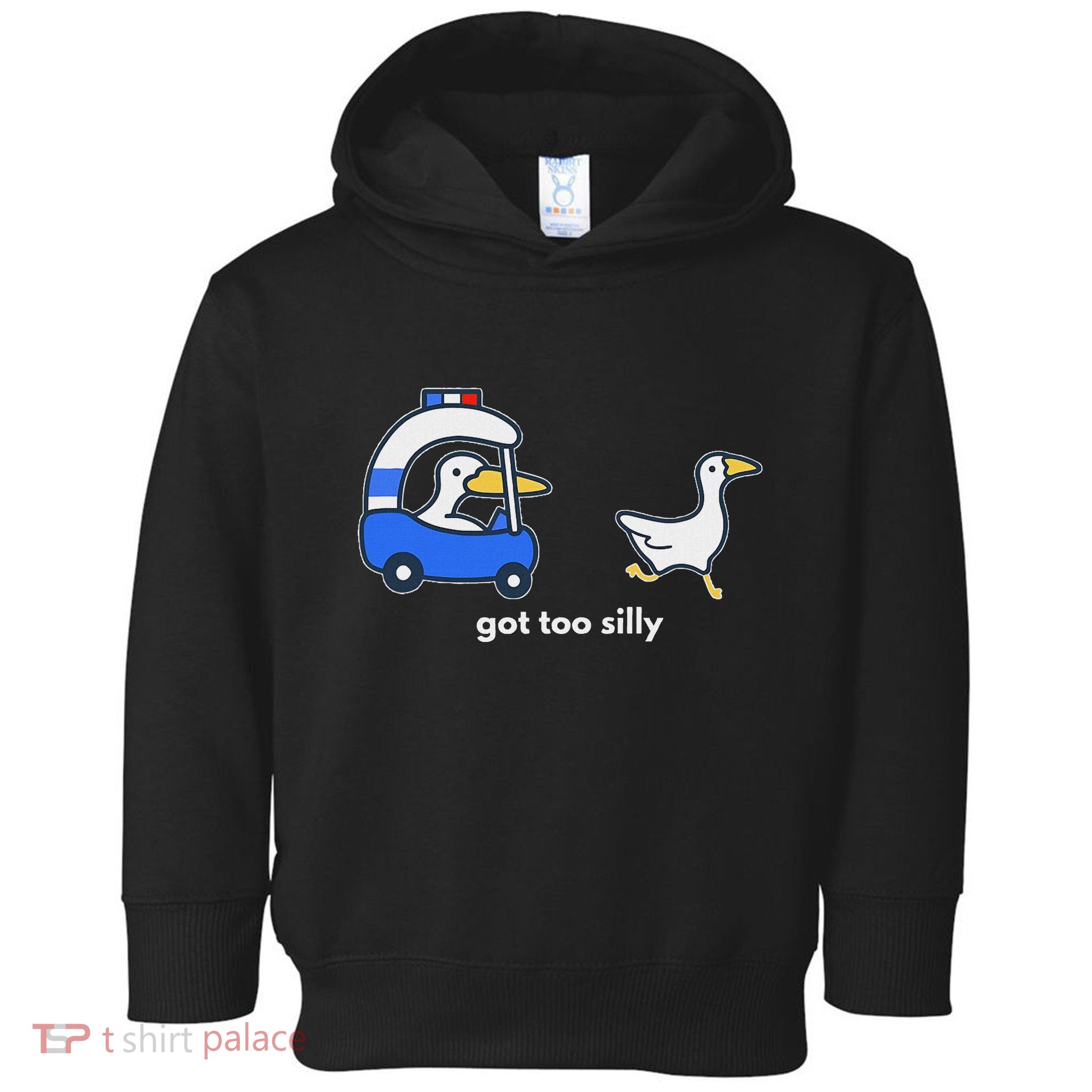 Got Too Silly Funny Goose Police Toddler Hoodie
