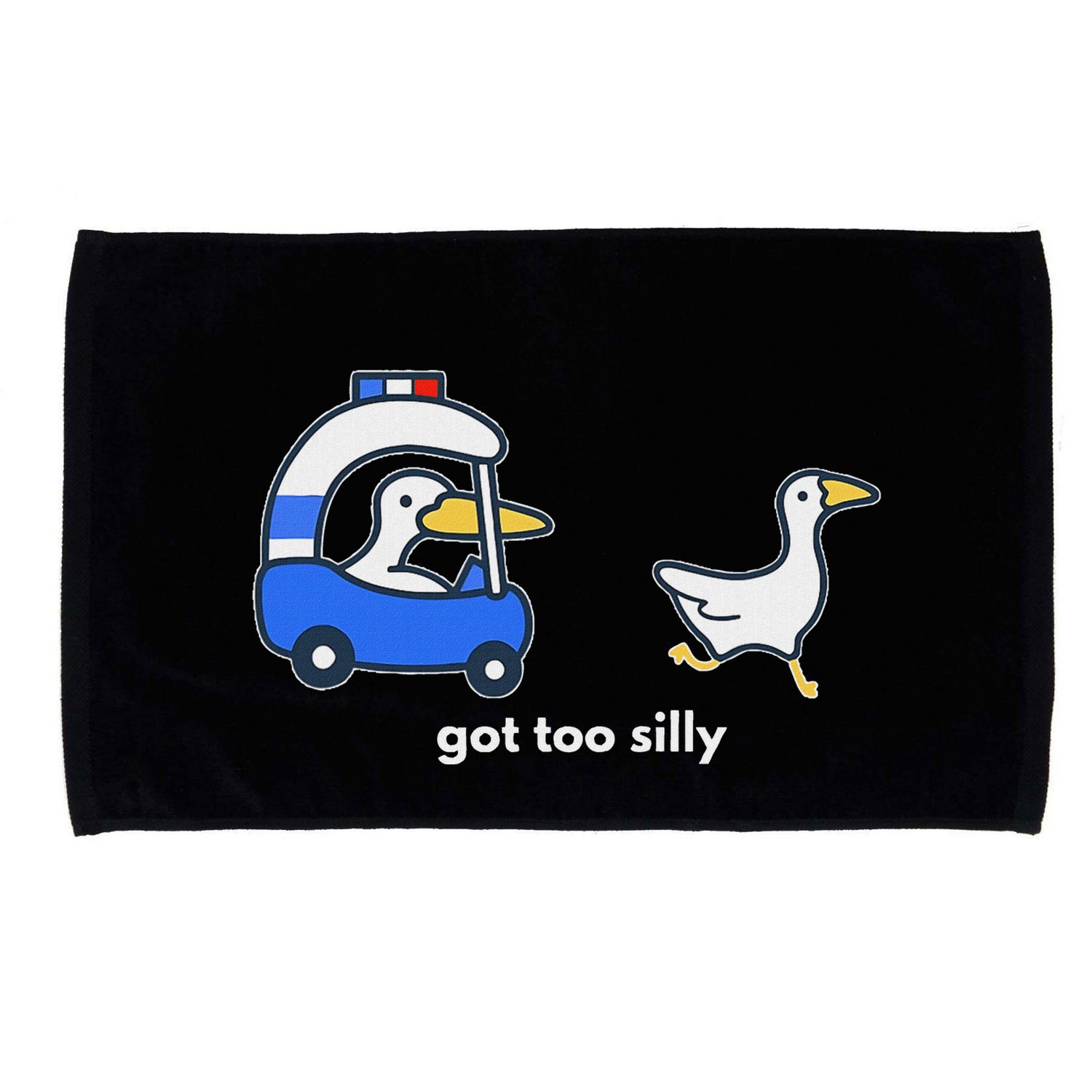Got Too Silly Funny Goose Police Microfiber Hand Towel