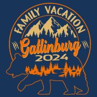 Gatlinburg Tennessee Smoky Mountains 2024 Family Vacation Drawstring Bag