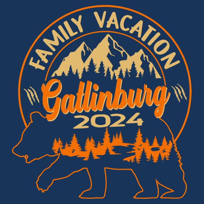 Gatlinburg Tennessee Smoky Mountains 2024 Family Vacation Drawstring Bag