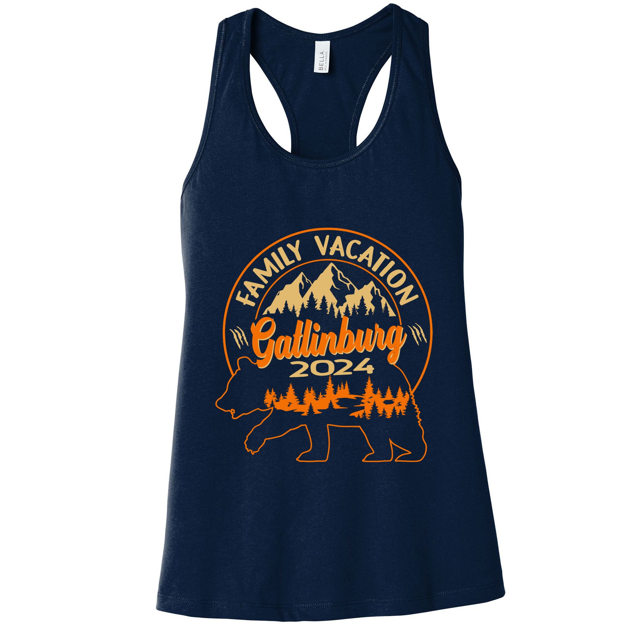 Gatlinburg Tennessee Smoky Mountains 2024 Family Vacation Womens Tank Top