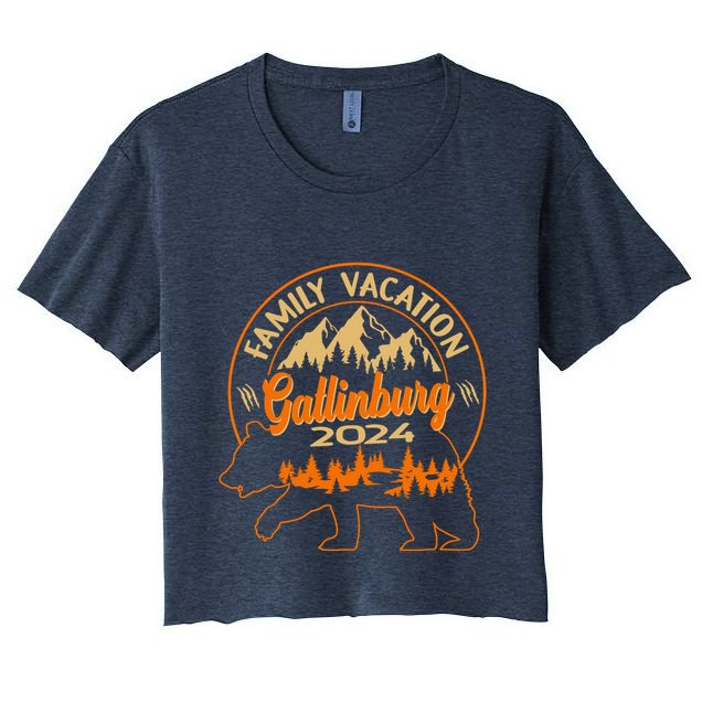 Gatlinburg Tennessee Smoky Mountains 2024 Family Vacation Crop Top