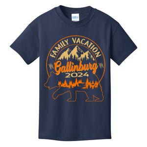 Gatlinburg Tennessee Smoky Mountains 2024 Family Vacation Kids T-Shirt