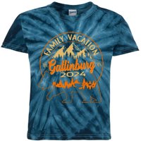 Gatlinburg Tennessee Smoky Mountains 2024 Family Vacation Kids Tie-Dye T-Shirt