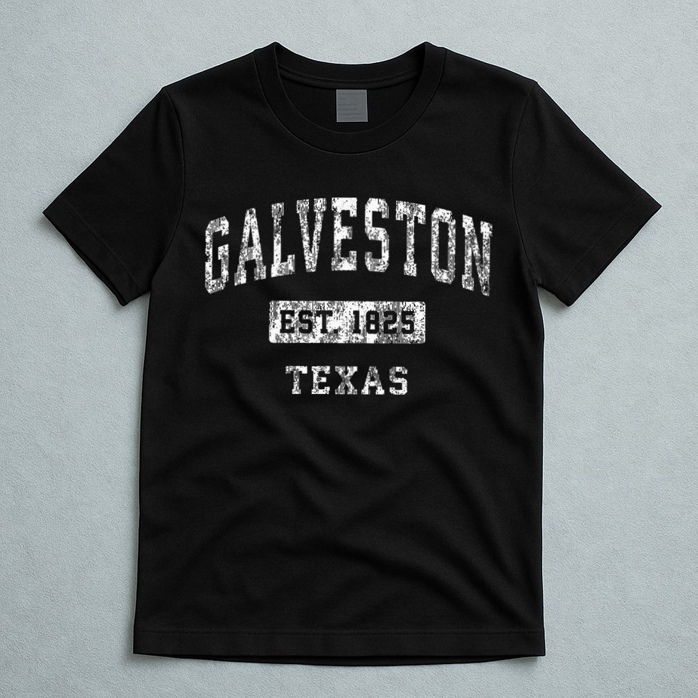 Galveston Texas Tx Vintage Established Sports T-Shirt
