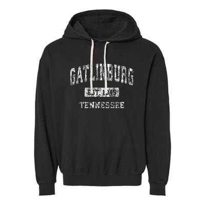 Gatlinburg Tennessee Tn Vintage Sports Established Garment-Dyed Fleece Hoodie