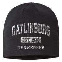 Gatlinburg Tennessee Tn Vintage Sports Established Sustainable Beanie