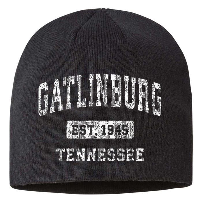 Gatlinburg Tennessee Tn Vintage Sports Established Sustainable Beanie