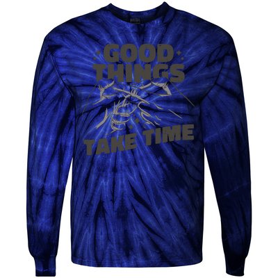 Good Things Take Time Tie-Dye Long Sleeve Shirt