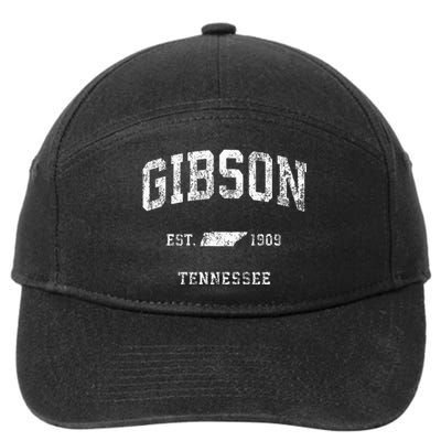 Gibson Tennessee TN Vintage Athletic Sports 7-Panel Snapback Hat