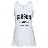 Gibson Tennessee Tn Vintage Athletic Established Sports Design Ladies Essential Flowy Tank