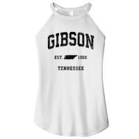 Gibson Tennessee Tn Vintage Athletic Established Sports Design Women’s Perfect Tri Rocker Tank