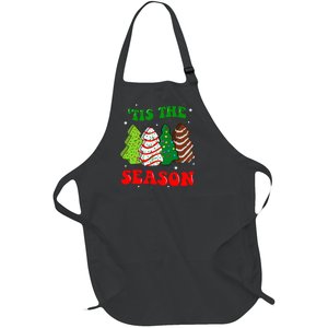 Groovy Tis' The Season Christmas Tree Cakes Debbie Full-Length Apron With Pockets