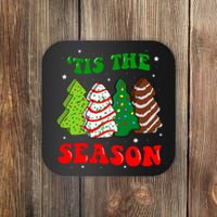 Groovy Tis' The Season Christmas Tree Cakes Debbie Coaster