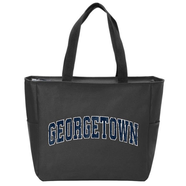 Georgetown Texas Tx Vintage Sports Design Zip Tote Bag