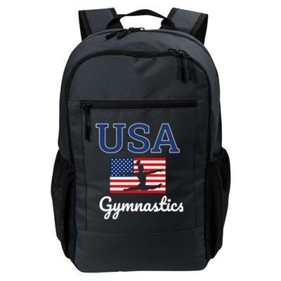 Girl Tumbling Team Gear Gymnast Gymnastics Usa American Flag Cool Gift Daily Commute Backpack