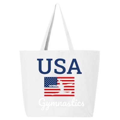 Girl Tumbling Team Gear Gymnast Gymnastics Usa American Flag Cool Gift 25L Jumbo Tote